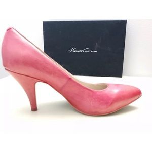 Kenneth Cole New York Red Leather Heels Pumps